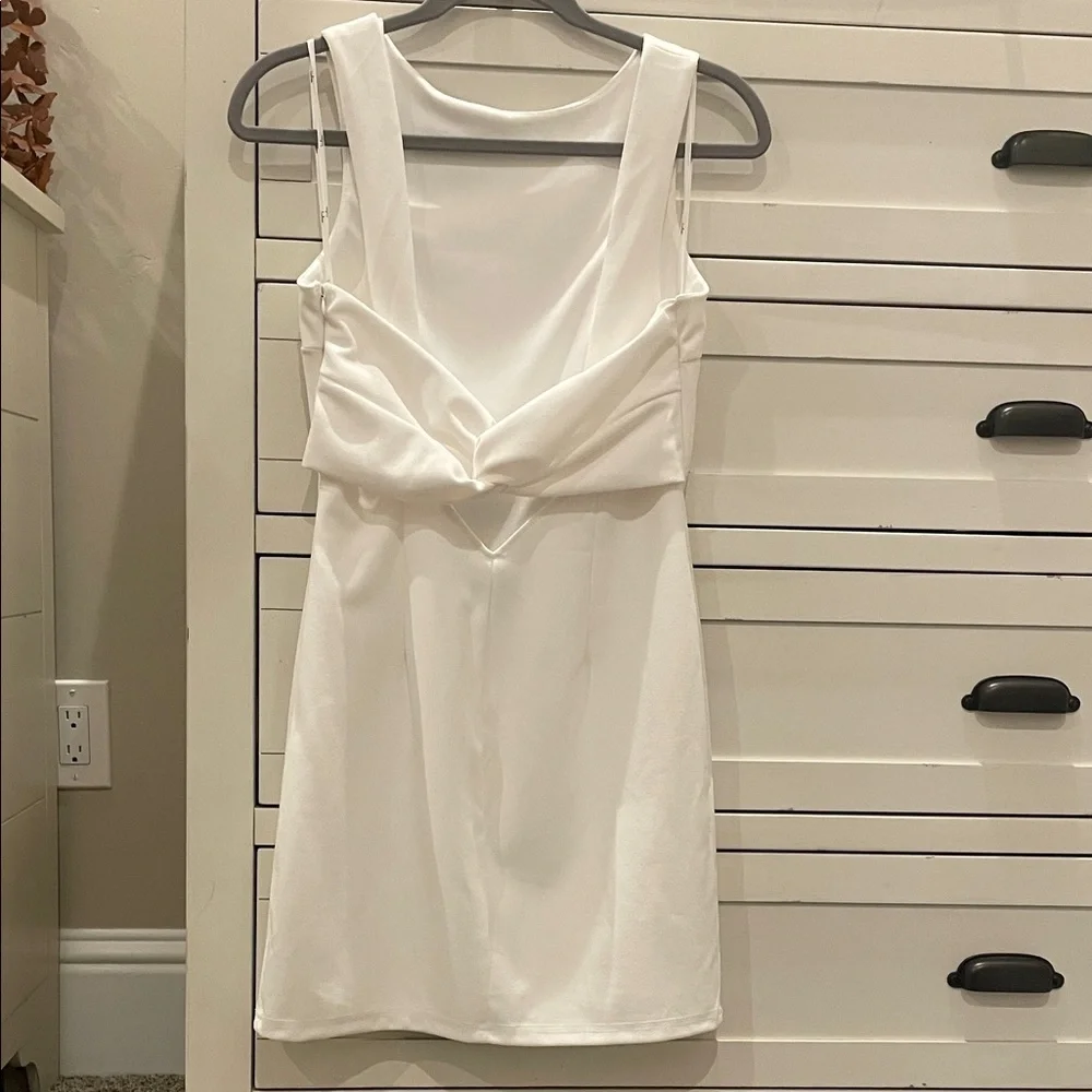 Lulu's Chic White Backless Dress - Picture 2 of 2
